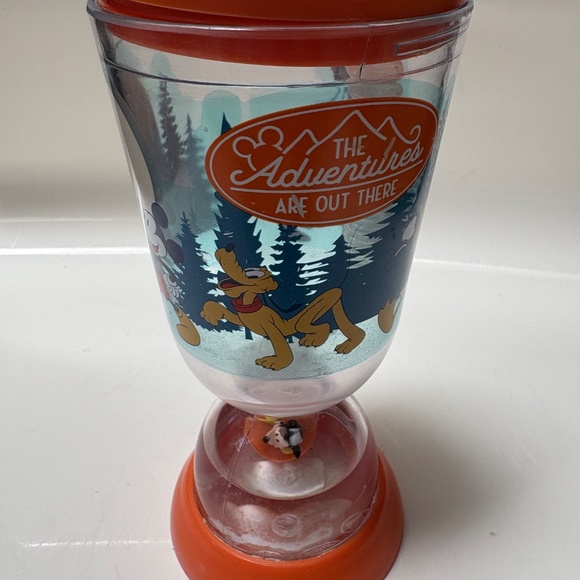 Disney Mickey orange Plastic Adventures Drinking Cup with Lid - Picture 2 of 11